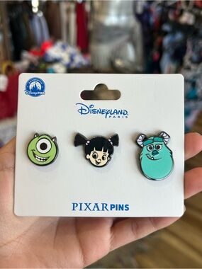 Disneyland Paris Exclusive Monsters Inc. Pins Set of 3